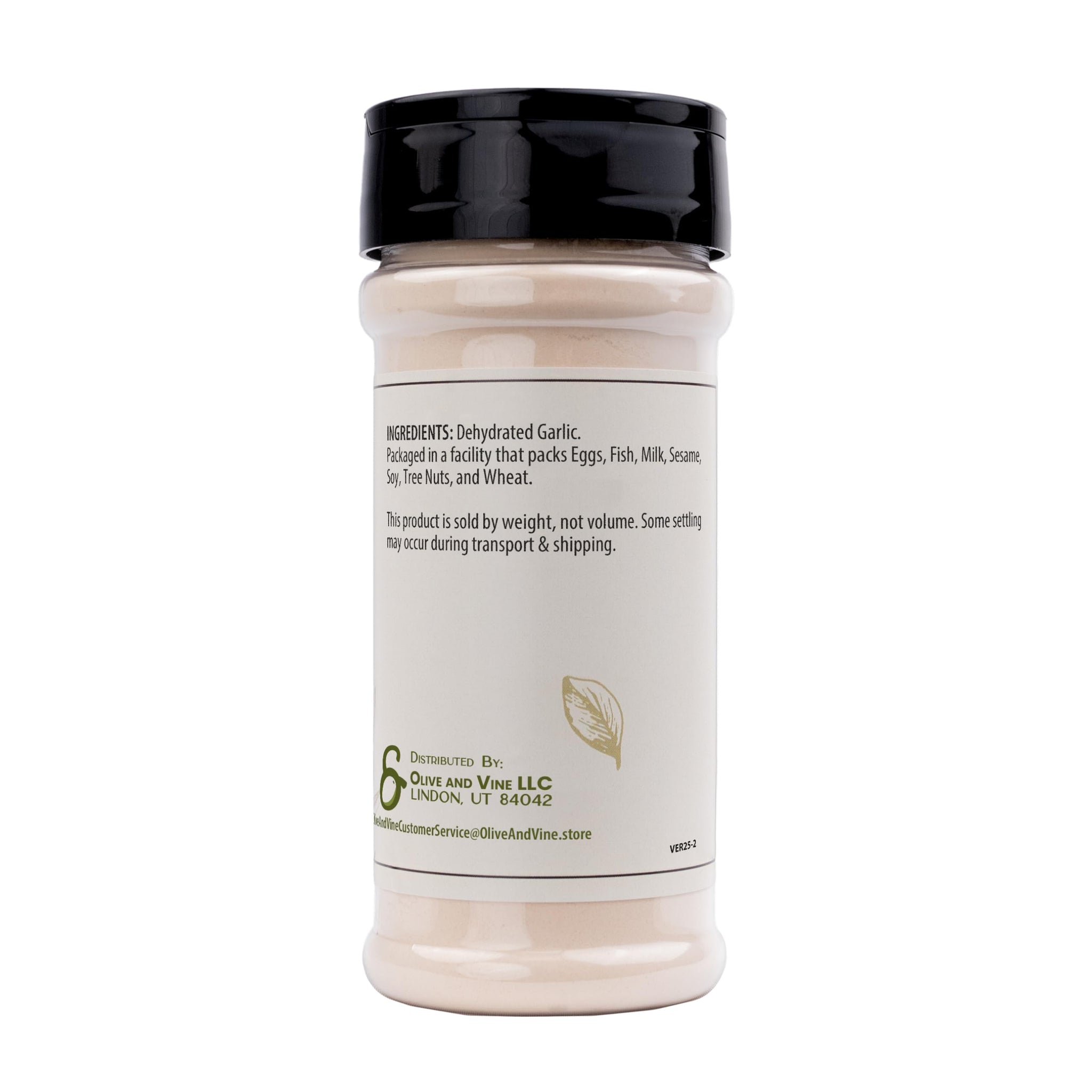 Olive & Vine Garlic Powder, Savory Flavor Profile, Seasoning for Pasta, Roasted Vegetables, Grilled Meats, With Rich Tradition, Authentic Taste