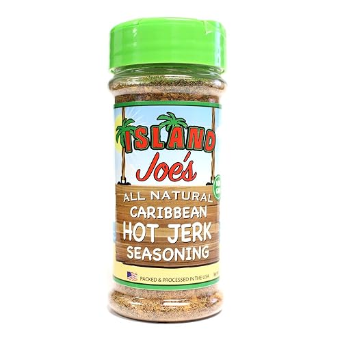 Island Joe's All Natural Caribbean Hot Jerk Seasoning - 4oz - Non GMO