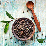 THE ORGANIC PANTRY Black Peppercorns - 1 pound- USDA Organic Whole Tellicherry Peppercorns - Steam Sterilized, All Natural, Perfect for Grinder Refill