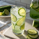 Klass Aguas Frescas, Powdered Drink Mix, 40 Singles Zero Sugar & Caffeine-Free Powder Packets, Water Drink Mix, Flavor: Cucumber Limeade - 5 Calories