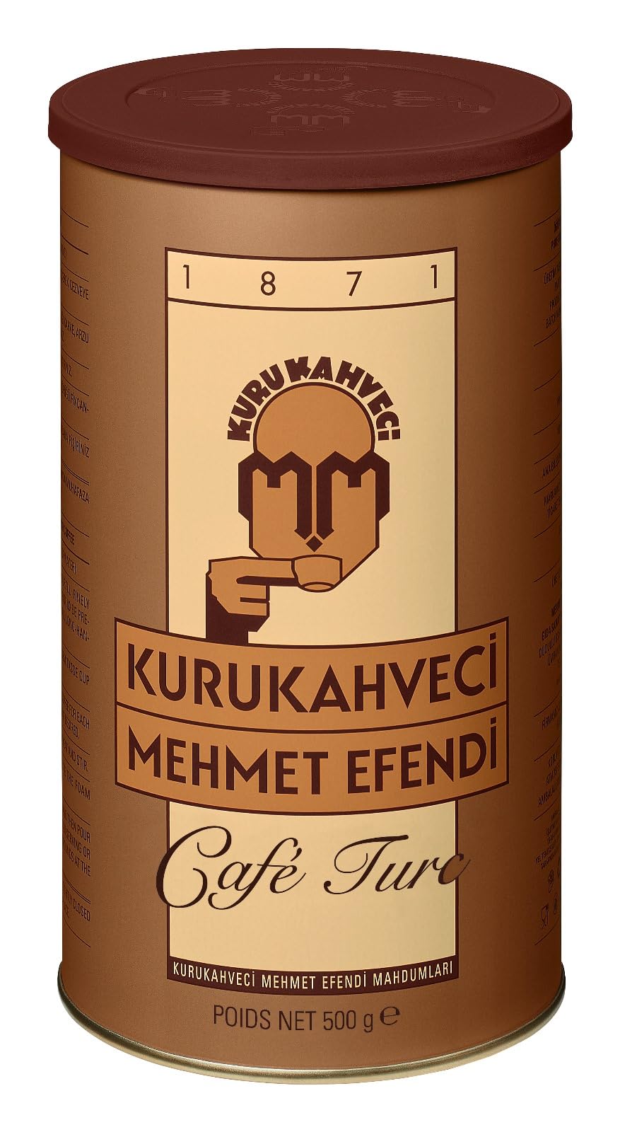 KURUKAHVECI MEHMET EFENDI Turkish Coffee, 100% Arabica, Finely Roasted Ground Coffee for Cezve, Rich Aroma, Medium, Authentic Turkish Coffee Tradition