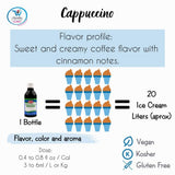 Deiman Artificial Food Flavoring Cappuccino Concentrate D-15 (4 fl oz)