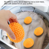 Laundry Drying Ball, 4Pcs/Set Orange Reusable Dryer Balls Washing Laundry Drying Ball for Home Clothes