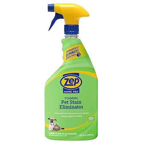 Zep Home Pro Foaming Pet Stain Eliminator - 24 Fl. Oz. - R53206 - Permanently eliminates indoor dog and cat odors from your home furnishings