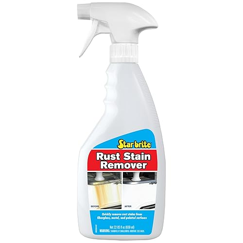 STAR BRITE Rust Stain Remover Spray - Instantly Dissolve Corrosion Stains on Fiberglass, Vinyl, Fabric, Metal & Painted Surfaces - Also Removes