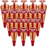 Gourmet Popcorn - Limited Edition Pack of 12 Caramel Corn Mini Cones & Exclusive Inspirational Sticker! 26.4oz total.
