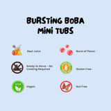 Bossen Bursting Boba Minis-3 packs (Strawberry/Mango/Kiwi)