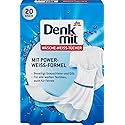 DENKMIT - WHITE LAUNDRY WIPES, 20 pc - With Power White Formula - Eliminates gray and yellow haze | Germany