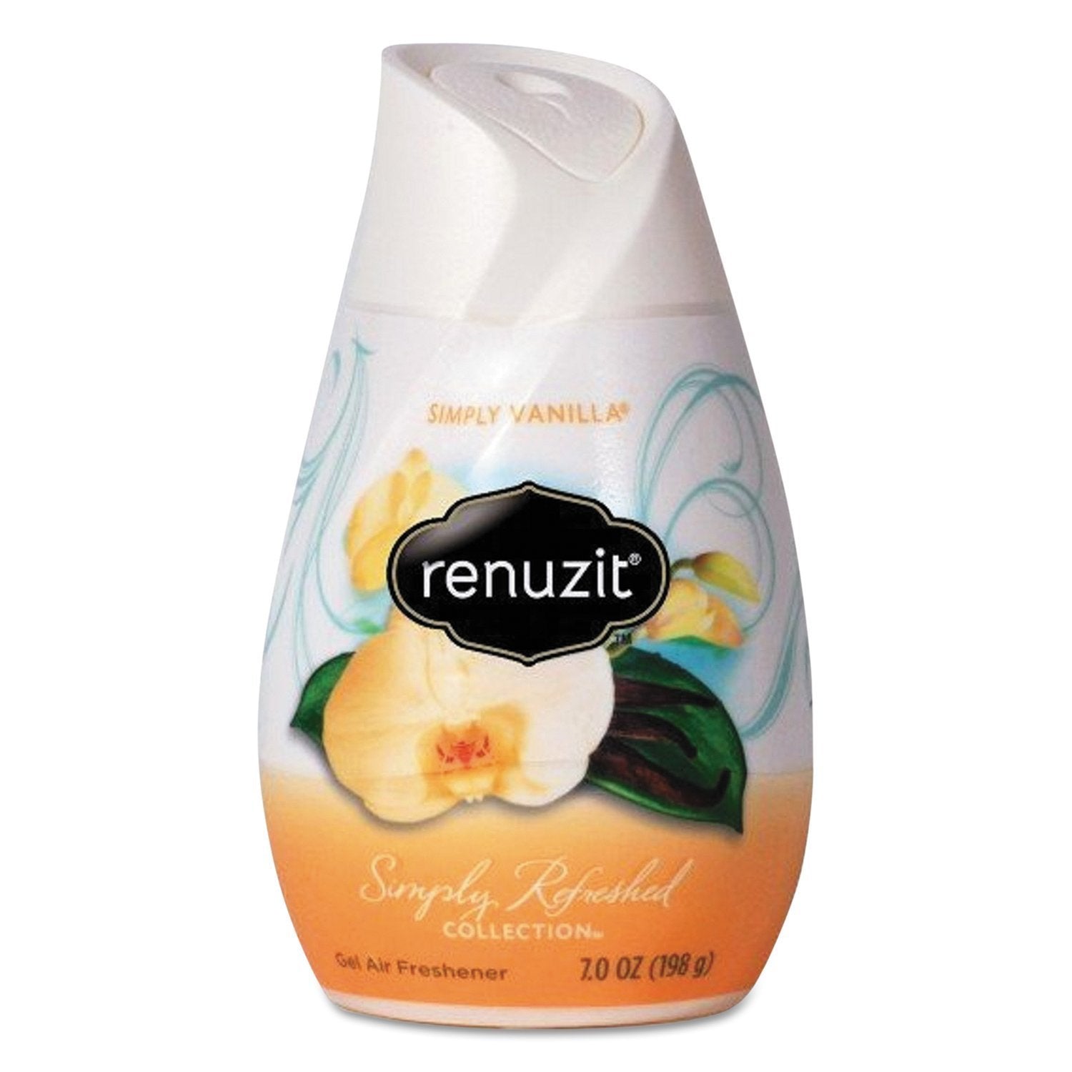 Renuzit Scent Swirls Air Freshener, Vanilla, Apricot Blossom & Almond, Solid, 7oz(Case of 12)