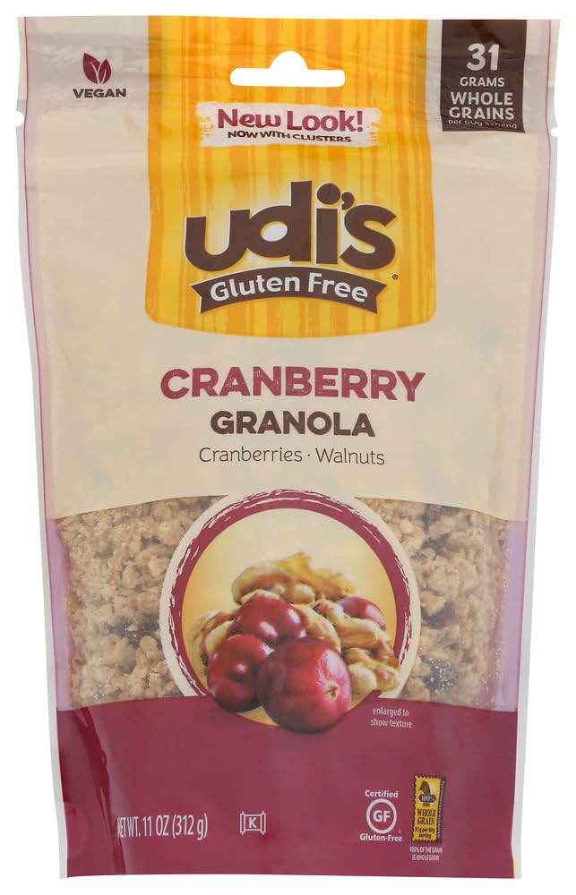 Udi's Sweet & Fruity Cranberry Granola 12 OZ (Pack of 18)