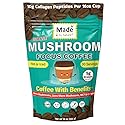 Made by Nature Mushroom & Collagen Protein Coffee | 30 Servings | Colombian Coffee | MCT | 10g Protein | Collagen Peptides | Skin, Joint, Muscle