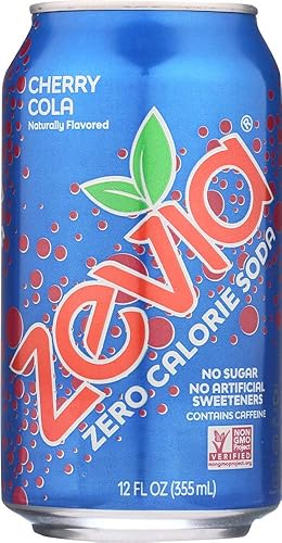 Zevia Soda, Cherry Cola, Zero Cal 12 oz. 6-Count (Pack of 4)