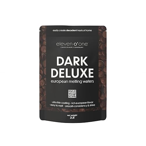 Eleven o'one Dark Deluxe European Compound Chocolate, Easy to Melt (Dark Deluxe, 2 pounds)