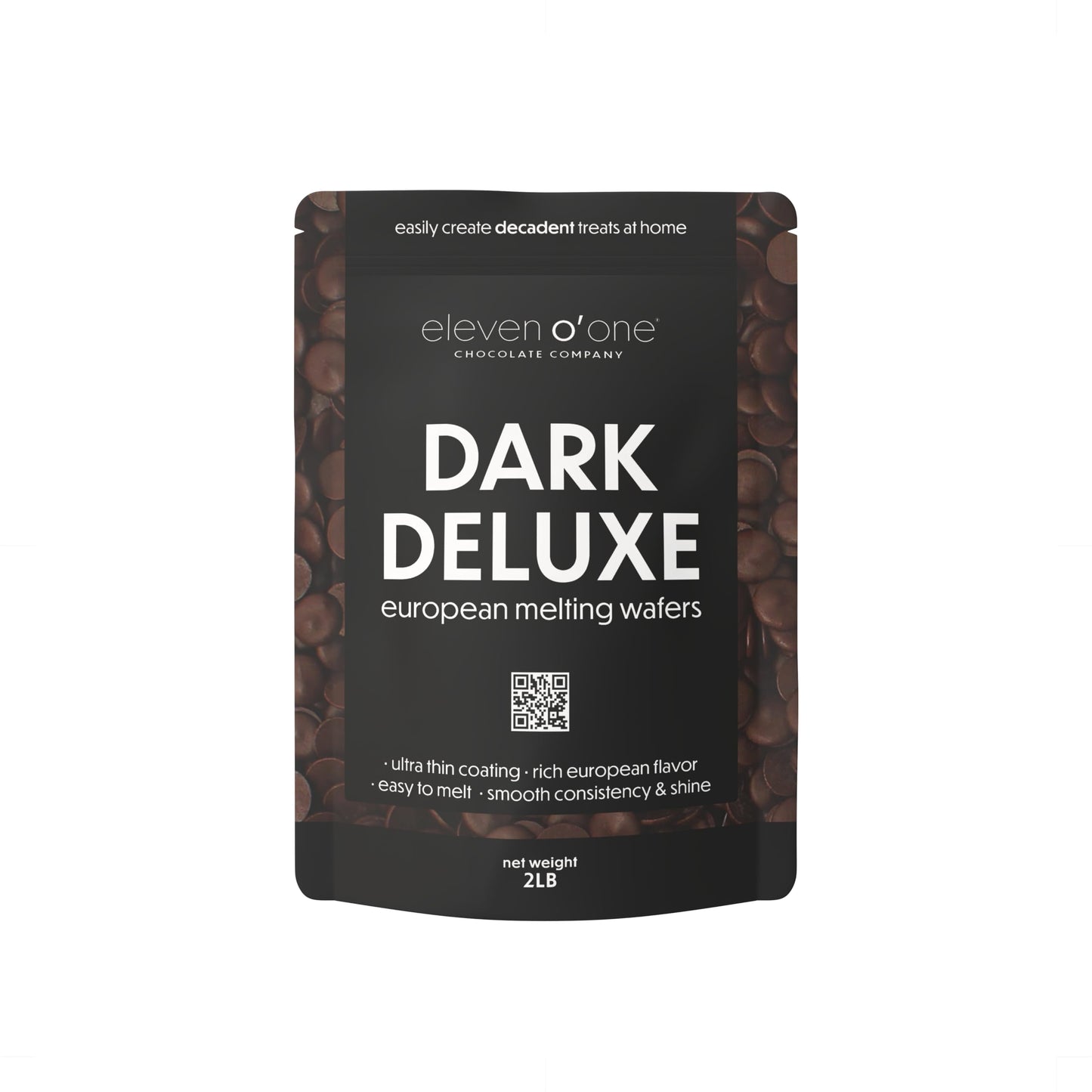 Eleven o'one Dark Deluxe European Compound Chocolate, Easy to Melt (Dark Deluxe, 2 pounds)