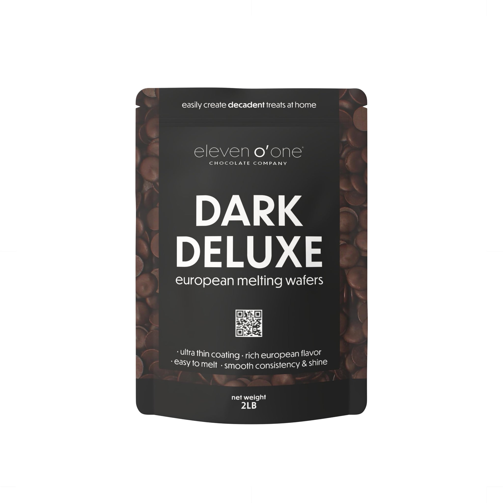 Eleven o'one Dark Deluxe European Compound Chocolate, Easy to Melt (Dark Deluxe, 2 pounds)
