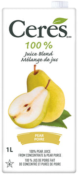 Ceres 100% All Natural Pure Fruit Juice Blend, Pear - Gluten Free, Rich in Vitamin C, No Added Sugar or Preservatives, Cholesterol Free - 33.8 FL OZ
