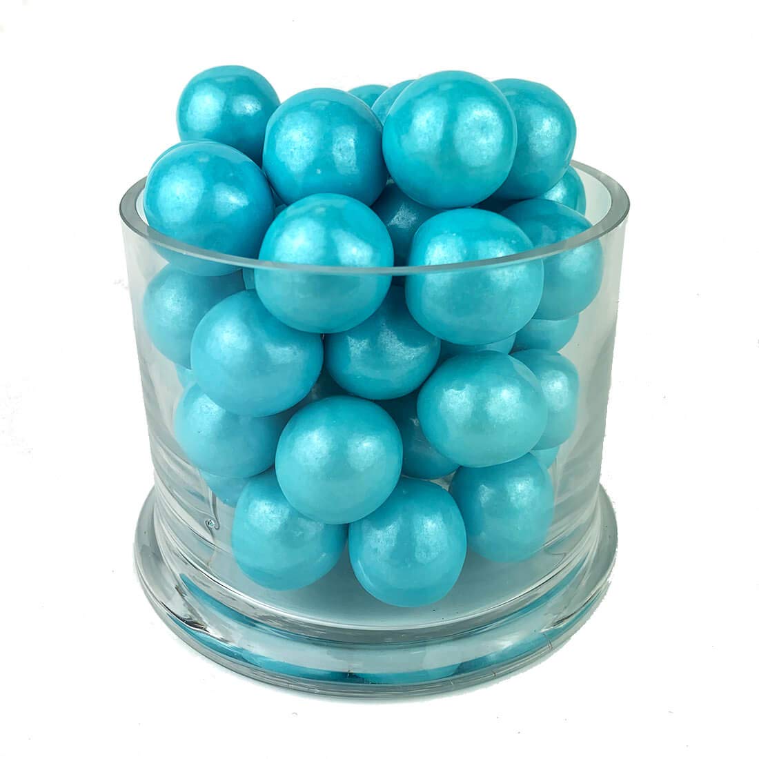 Color It Candy Shimmer Powder Blue 1 inch Gumballs 2 Lb Bag - Perfect For Table Centerpieces, Weddings, Birthdays, Candy Buffets, & Party Favors.