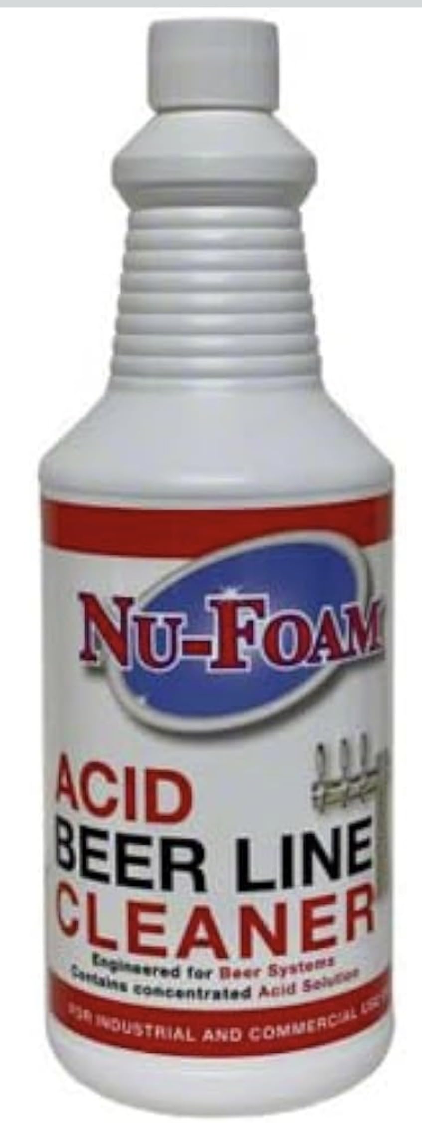 Nu-Foam Acid Beer Line Cleaner- 32oz Quart- (2) Pack of 2