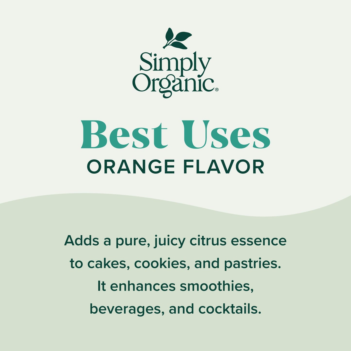 Simply Organic Orange Flavor, 2 Ounce Glass Jar, Tart Citrus Flavor for Desserts, Smoothies, Tea, and More