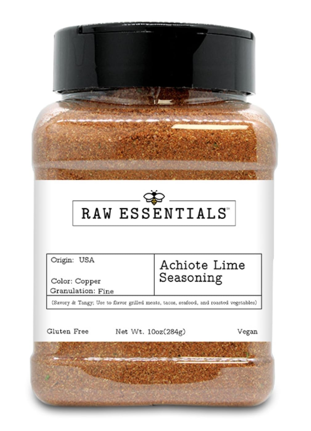 Raw Essentials Achiote Lime Seasoning - Bold & Tangy Latin Spice Blend with Smoky Guajillo Chile - Perfect Tacos, Grilled Meats and Roasted Vegetables