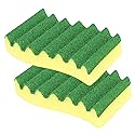 LOLA Heavy Duty Scrub Sponges, 2 Pack, Made in USA, Superior Sponge Lasts up to 4X Longer, Reusable Long Lasting, Next Generation Cleaning