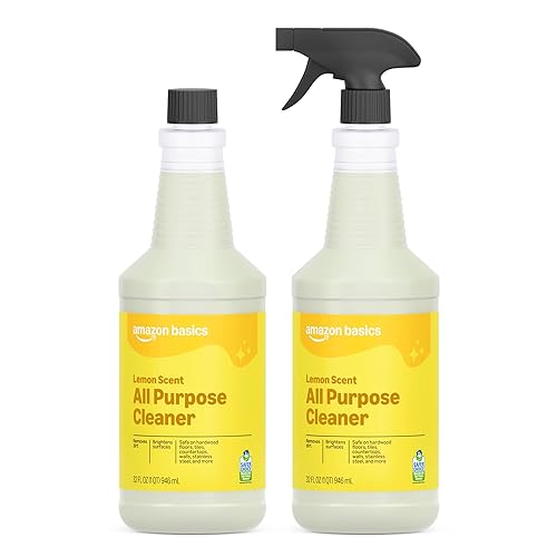 Amazon Basics All Purpose Cleaner, Lemon Scent, 32 fl oz, Pack of 2 (Previously Presto!)