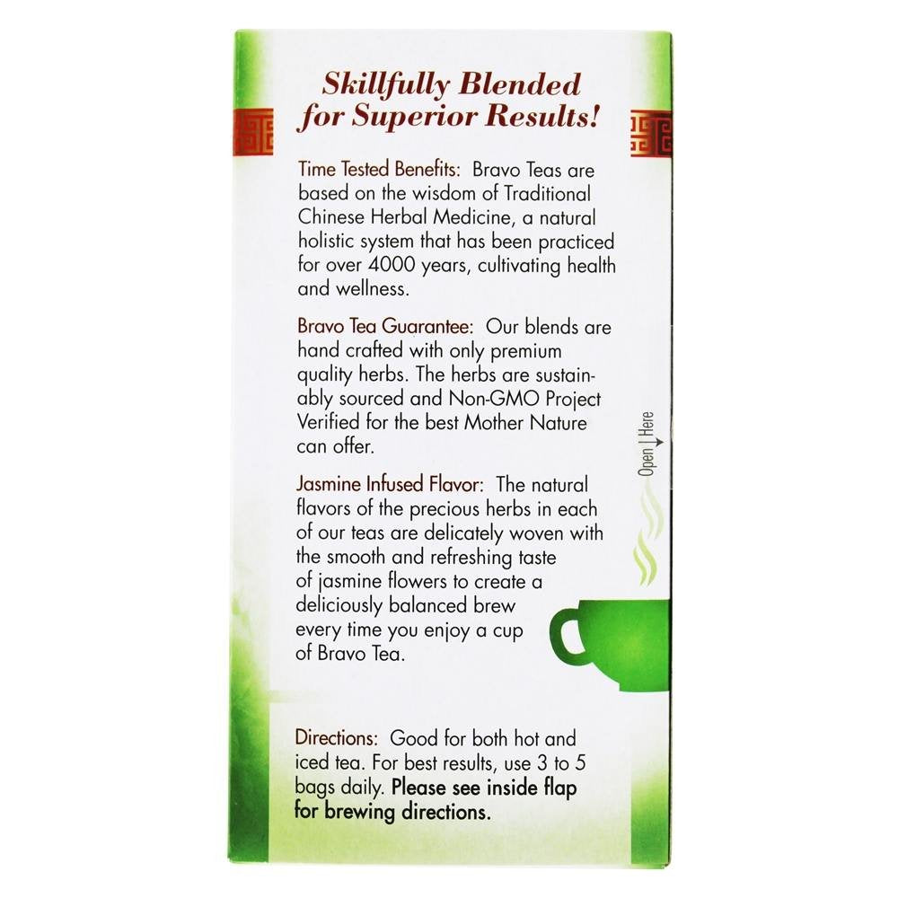 Bravo Tea Triple Detox Herbal Tea Caffeine Free, 20 Tea Bags