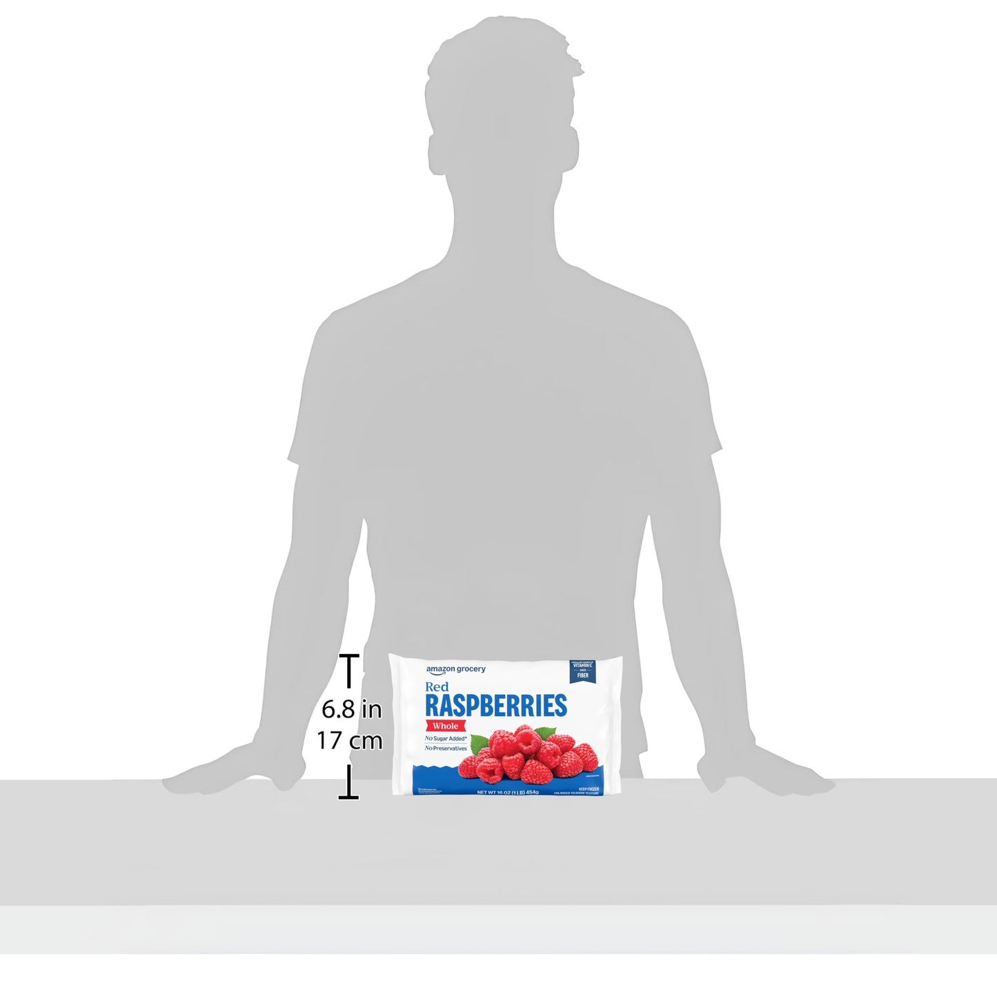 Amazon Grocery, Whole Red Raspberries, 16 oz, Frozen (Previously Happy Belly, Packaging May Vary)