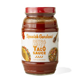 Spanish Gardens Taco Sauce (6 Pack) - Extra Hot Taco Sauce for Authentic Mexican Food - Original Family Recipe, Super Spicy Sauce for Tex Mex Food