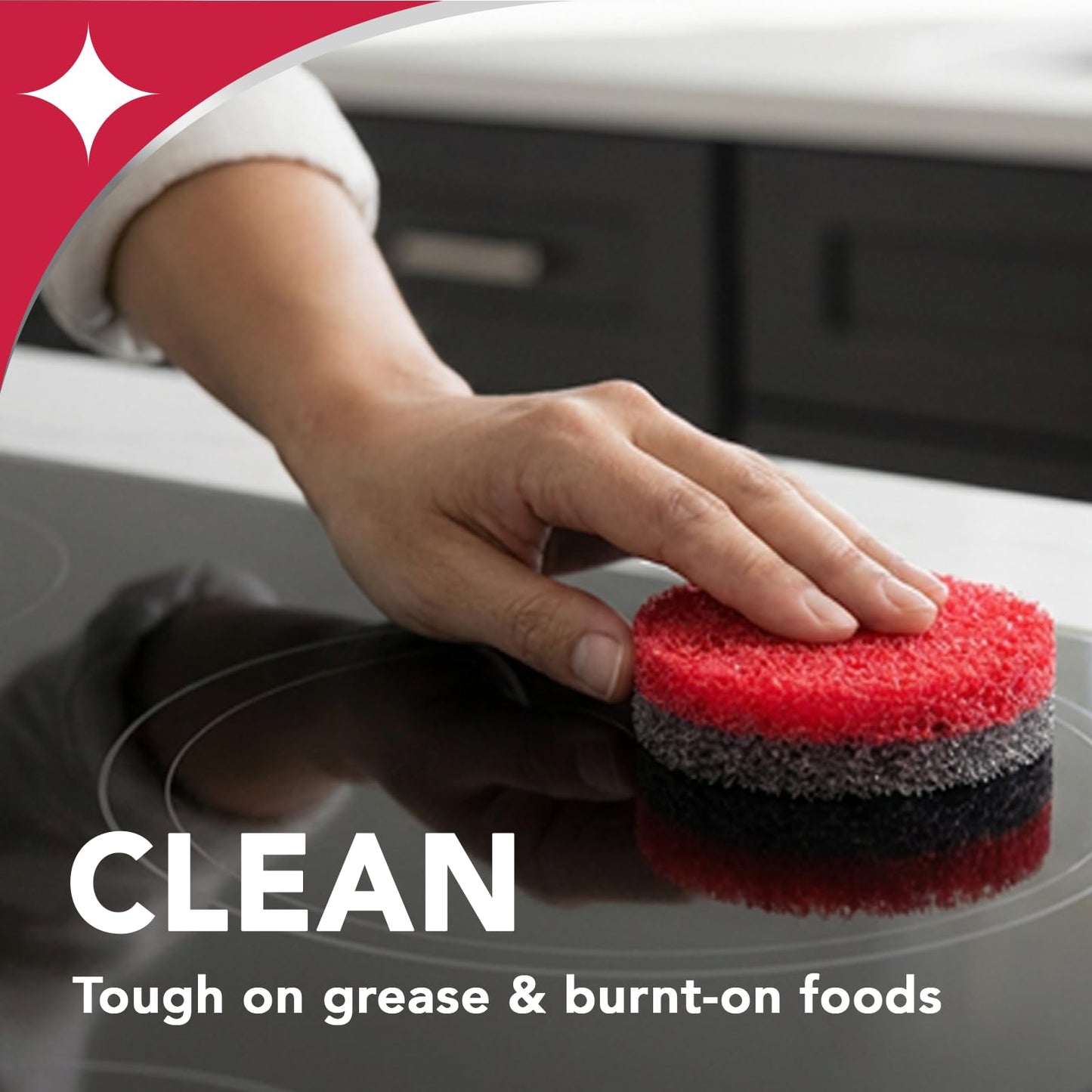 Weiman Cooktop Cleaner Paste, Easily Remove Burned-On Food, Grease and Watermarks, Leaving Your Glass Cook Top Sparkling