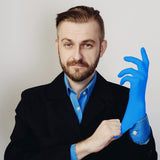 PEIPU Nitrile Disposable Gloves??Large,100 Pack Powder Free, Cleaning Service Gloves, Latex Free,4Mil,