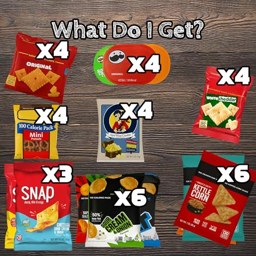 Peanut-Free Chips Variety Pack - Allergy-Friendly Assortment of Chips, Popcorn, and Crisps - 100% Nut-Free Snack Box for School, Travel, and Office