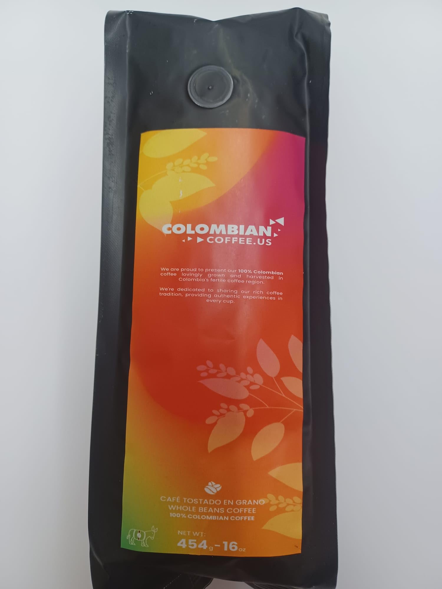 Colombian Coffee US. 16Oz Colombian Coffee Beans, 100% Arabica, Full Body, Medium Dark Roast Whole Bean Coffee Blend with Sweet Caramel & Cocoa Notes