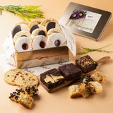 Dulcet Gift Basket Gourmet Gift Basket Filled with an Assortment of Cookies, Brownies, and Rugelah - Perfect Snack Box of Baked Goods for Sympathy