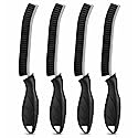 Cadley Cleaning Brush Set of 4, Cleaning Brushes for Household Use, Grout Cleaner Brush with Long Handle, Gap Cleaning Tool, Hard Bristle Brushes