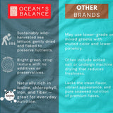 OCEAN’S BALANCE Organic Sea Lettuce Seaweed Flakes - Organic Seaweed Flakes, Perfect for Keto Diet, Paleo Diet, Vegetarian or Vegan Diet - Gluten-Free