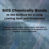 Stainless Steel and More - Stainless Steel Cleaner and Polish with Si02 Ceramic sealer to resist fingerprints, smudges and water spots