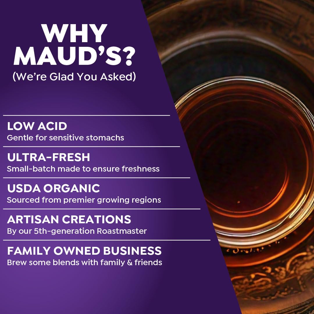 Maud's Organic Chai Tea Pods, 24 ct, Single Serve Tea Pods - 100% Gourmet Blended Tea Leaves, Compatible with Keurig K Cups Maker