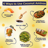 Coconut Secret Coconut Aminos (12 Pack) - 8 fl oz - Low Sodium Soy Sauce Alternative, Low-Glycemic - Organic, Vegan, Non-GMO, Gluten-Free, Kosher
