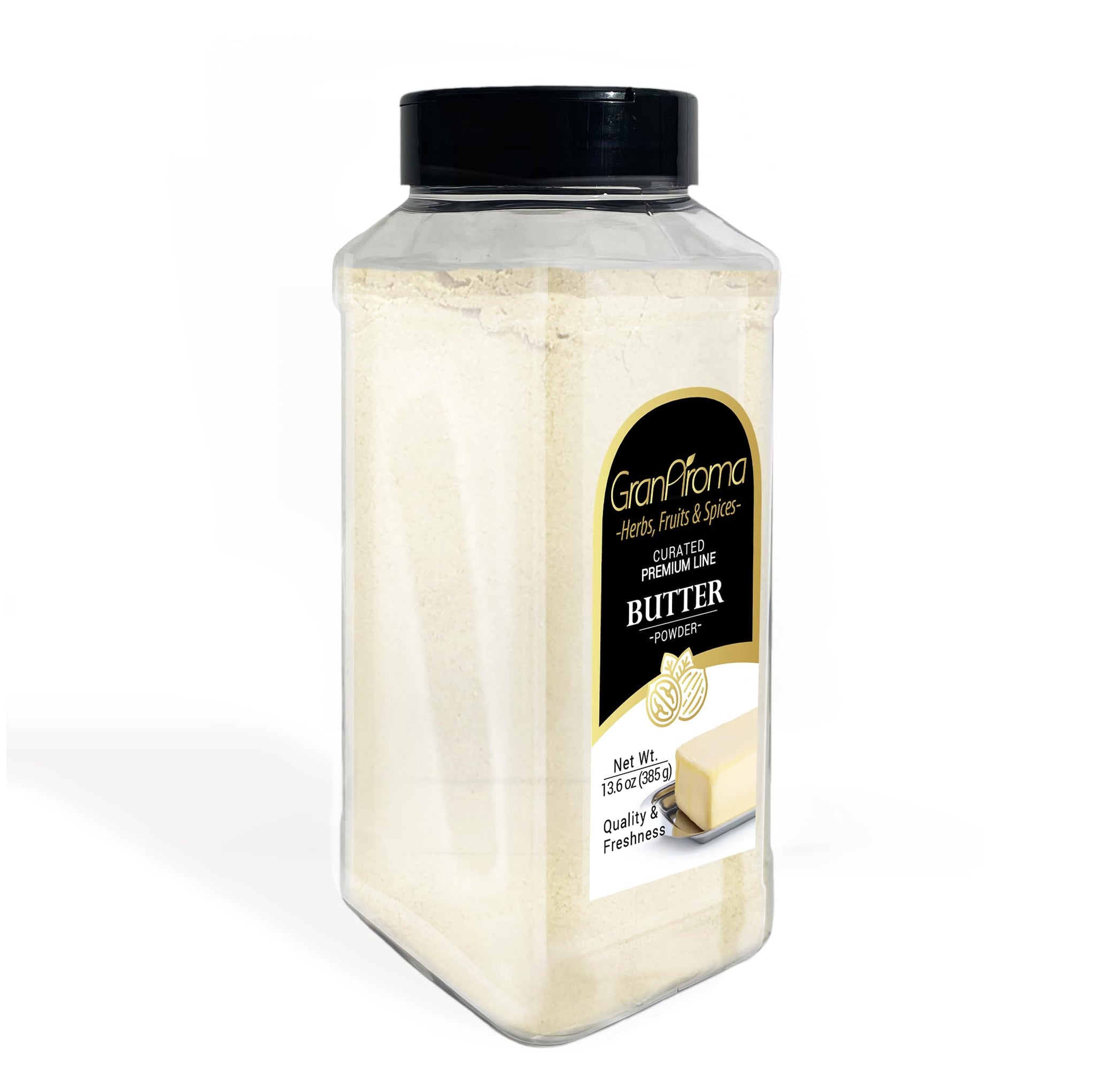 GranAroma Butter Powder, Creamy & Savory, Ingredient & Additive, Versatile Powder (13.6 Ounce)