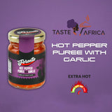 Authentic Taste Africa Pepper Sauces & Purees - Traditional West African Chili Sauce Made with a Variety of Peppers, Ginger & Garlic, Flavor-Packed