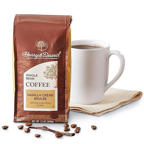 Harry & David Vanilla Creme Brulee Whole Bean Coffee (12 Ounces), Creme Brulee Flavor