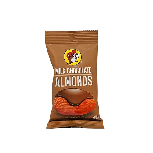 Buc-ee's Jordan Almonds, Milk & Dark Chocolate Almonds, Sugar Free Chocolate Choices-Non-GMO, Protein-Packed Healthy Sweets-On the Go, Movie & School
