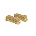All-Natural Wooden Scrub Brush Set | Eco-Friendly Cleaning Brush Set with Tampico Bristles | Floor Scrub Brush & Shower Scrubber for Bathroom, Tub