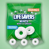 Life Savers, Wint-O-Green Summer Candy Individually Wrapped Hard Mints, Sharing Size, 13 Ounce
