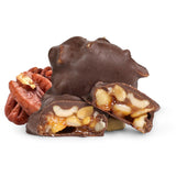 Chocolate Caramel Pecan Nut Clusters Gift Box - by It's Delish | 12 OZ Premium Dark Chocolate Covered Nuts with Carmel Clusters | Christmas Gifts Box