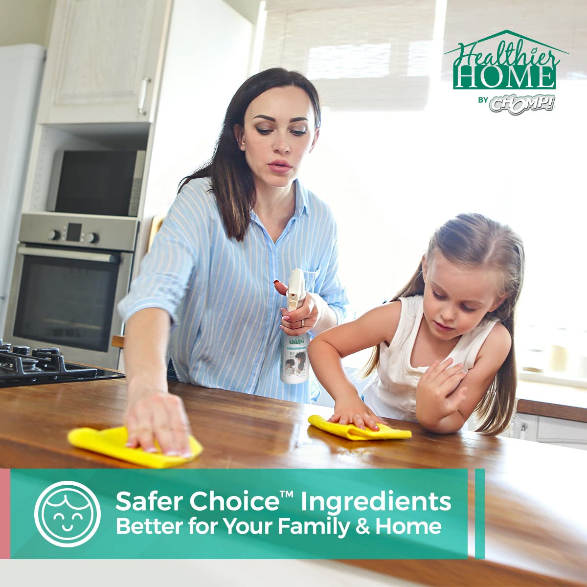 CHOMP! Cleaner Degreaser Concentrated Spray: Healthier Home's Kitchen & Home Multi Purpose Degreasing Deodorizer & Stain Remover for, Kitchens