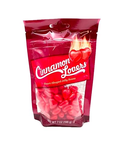 Jelly Belly Cinnamon Lovers Heart-Shaped Jelly Beans, 7 oz