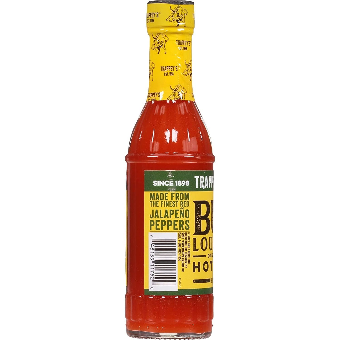 24 Pack Bull Brand Louisiana Hot Sauce, 6 Ounce
