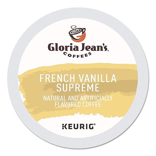 Gloria Jean's Coffees, French Vanilla Supreme K-Cup Portion Pack for Keurig Brewers 24-Count